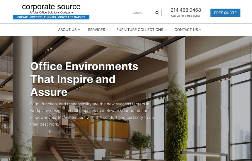Corporate Source site